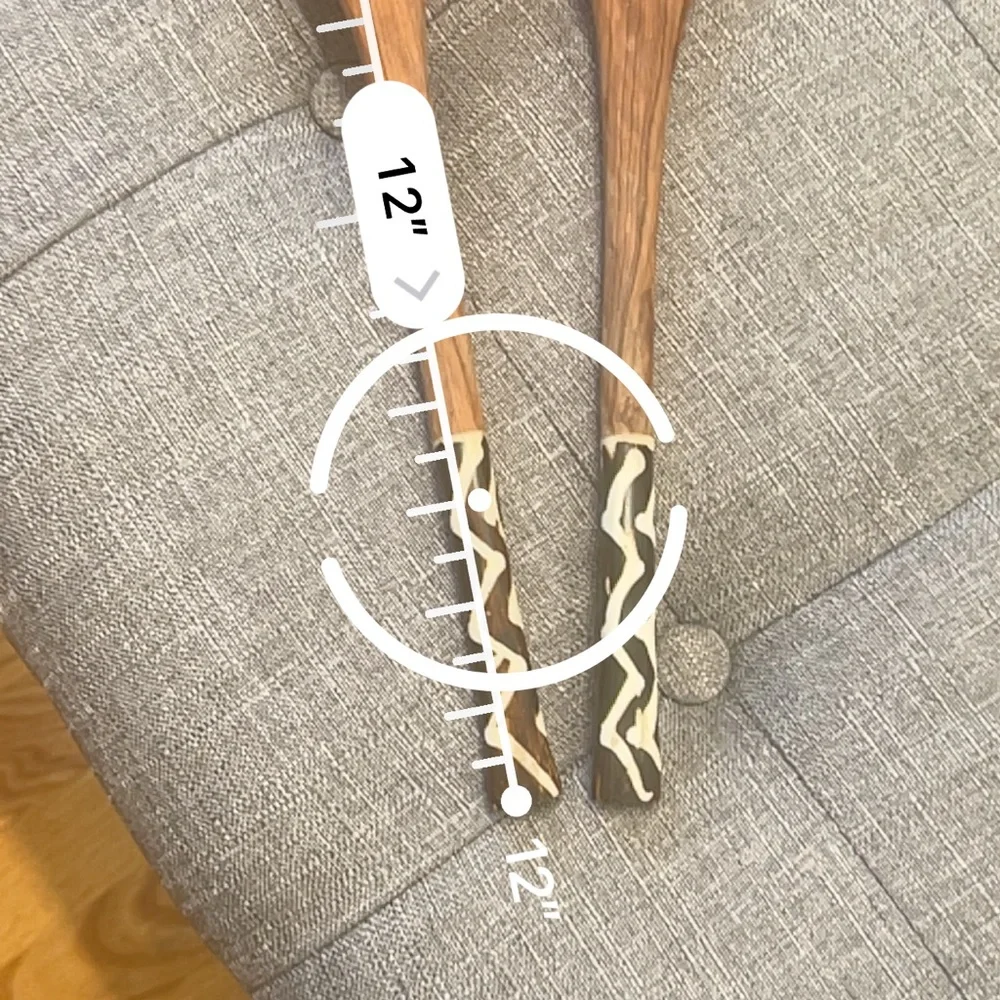Wood salad serving set